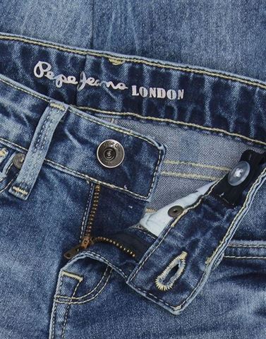 Pepe Jeans Girls Embroidered Blue Jeans